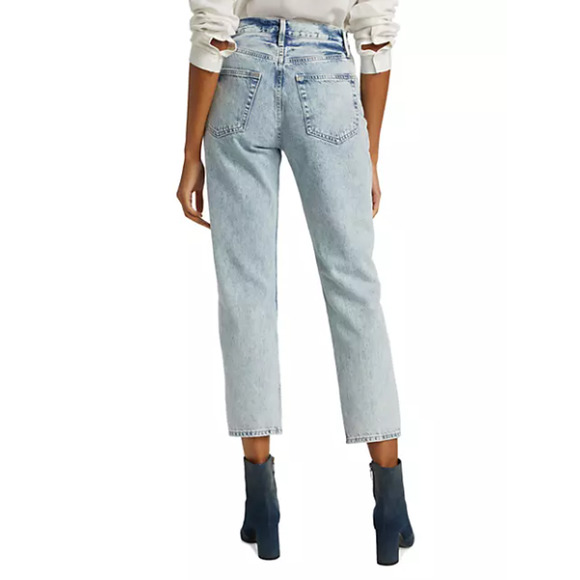 NEW Frame Le Original High Rise Straight Fit Jean Ankle Richlake Women's Size 27 - Picture 4 of 12